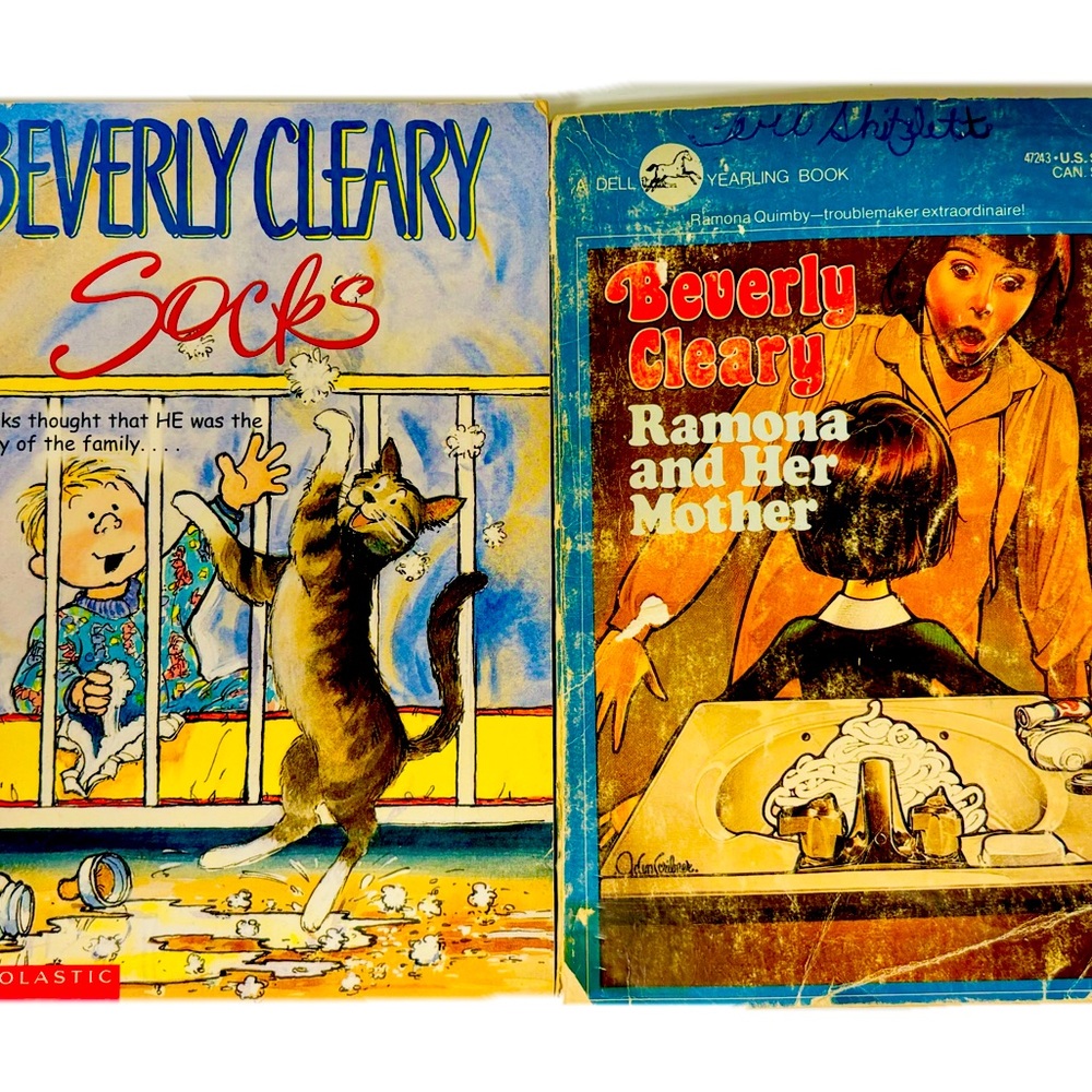 Beverly Cleary Books l VTG 1979 Ramona & Her Mother 2001 Socks Summer Read 3/$15